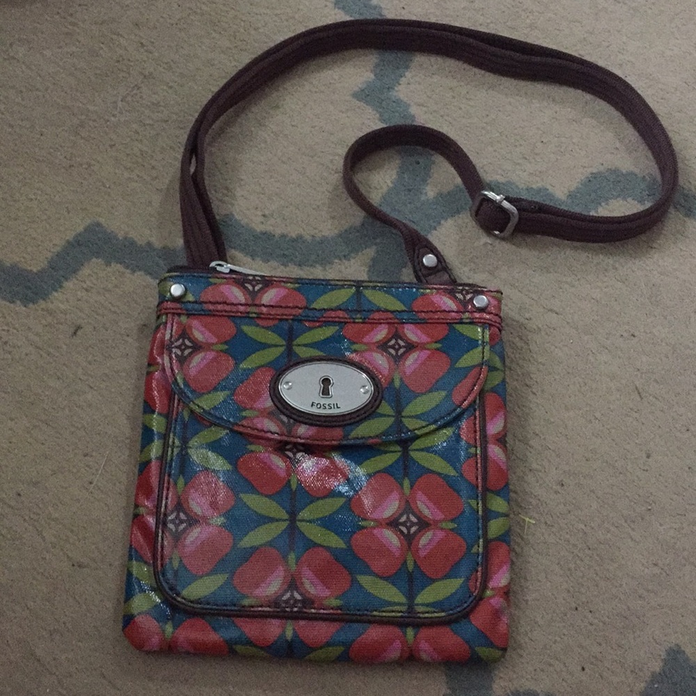 Floral Fossil Crossbody Bag
